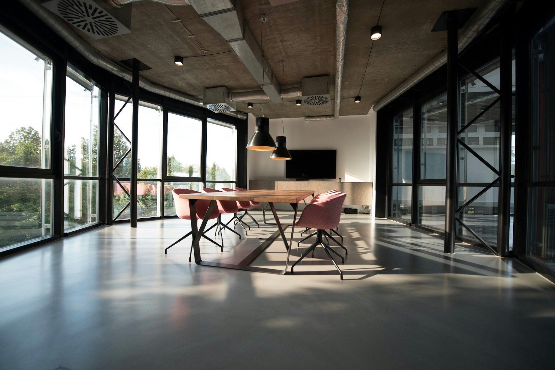 Modern office meeting room